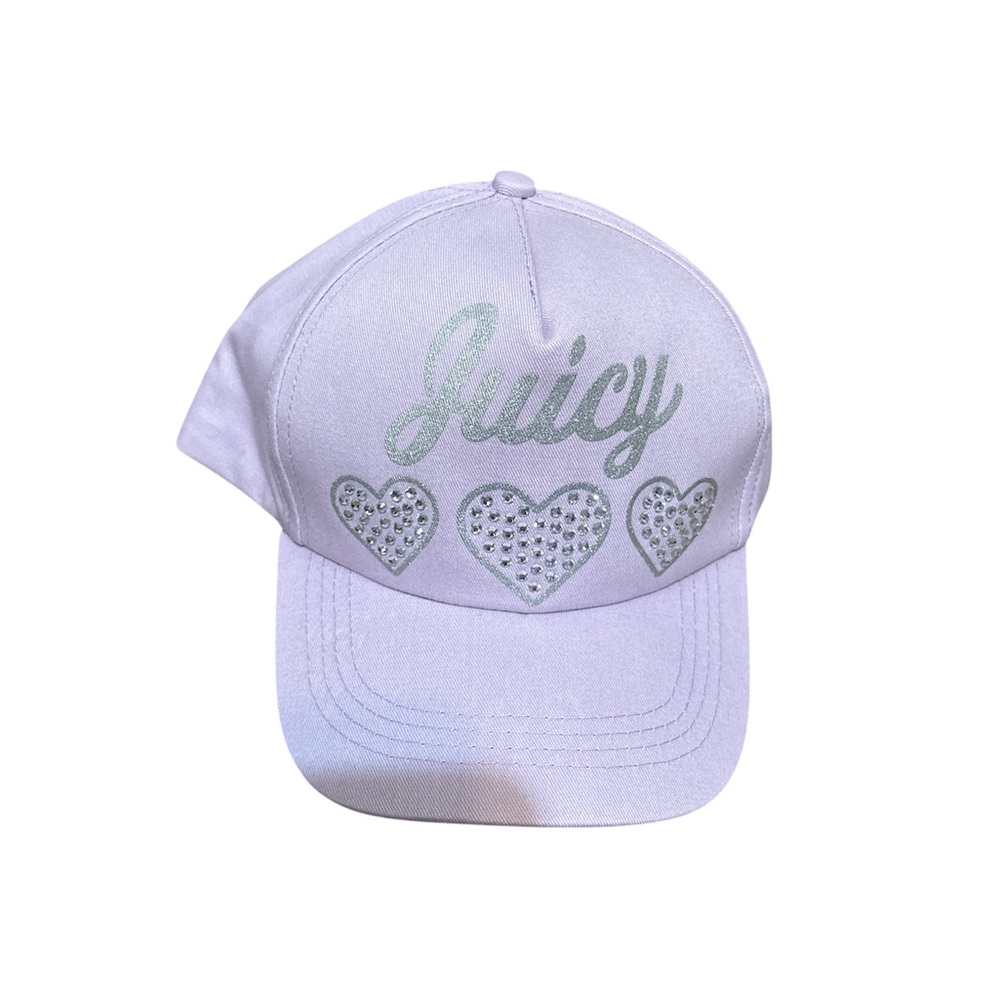 Juicy Couture BNWT Purple Kids Cap with Hearts and Gems